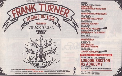 Frank turner always tour - always, on