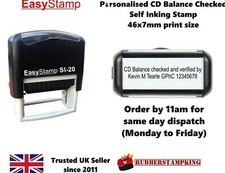 CD Balance Rubber Stamp