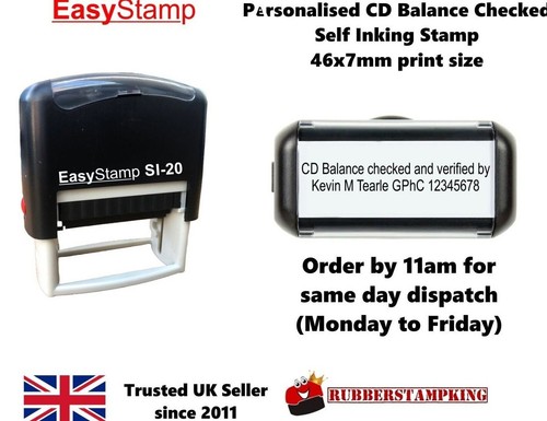 Balance rubber stamp - cd,
