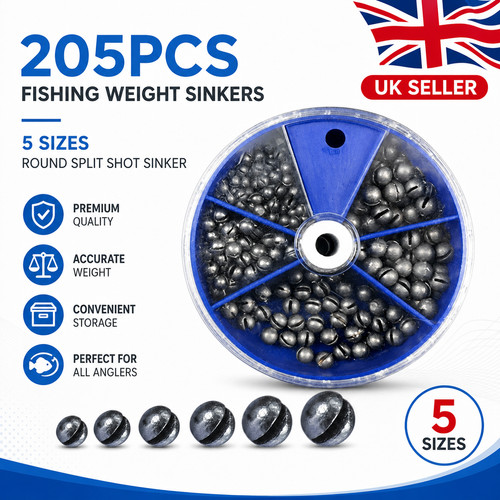 205pcs fishing weight sinkers - 205pcs,