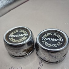 Triumph Steel Alloy Wheel Centre Caps x2  TR7 TR8 PP159