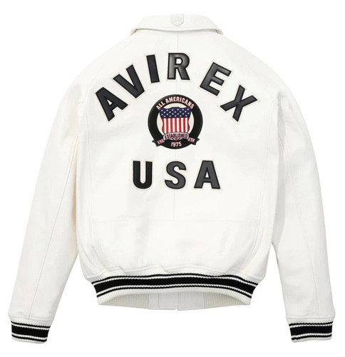 Men avirex usa white real - men's,
