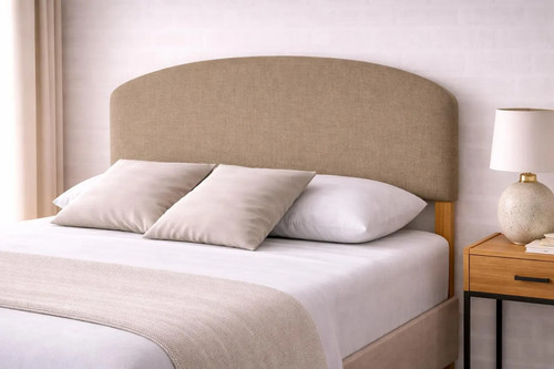 Orla curved linen headboard - orla,