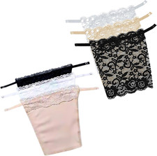 6 PCS Lady Clip-On Mock Camisole Bra Insert Overlay Modesty Panel Vest Fo