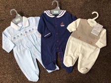 Bundle of newborn baby boys clothes outfit x 3 size  newborn 0-3 months