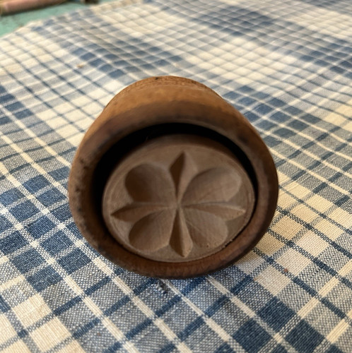 Antique miniature butter mold - antique,