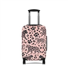 Leopard print luggage - print,