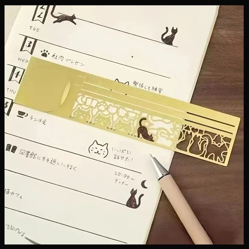 Cute cat bookmark double - pc,