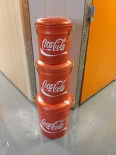 Coca Cola Red Coke Metal Stool