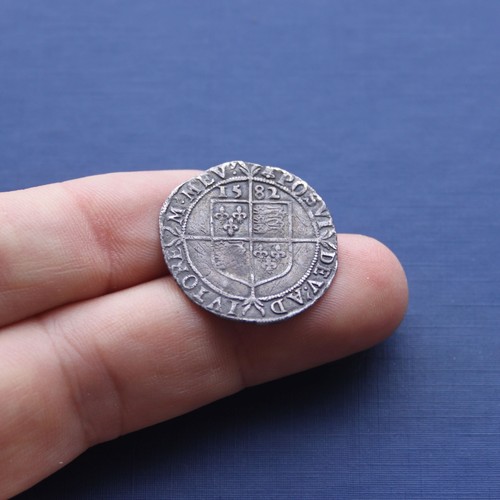 Hammered silver coin - hammered, elizabeth
