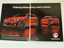 Original Vauxhall Astra H Corsa D VXR Red Magazine Advert Frame Ready Retro