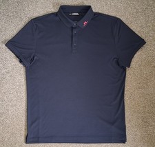 *** New J Lindeberg XL Golf Polo Shirt 2025 Navy Pink ***