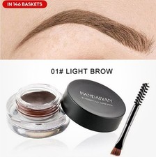 ?High Quality Mid Brown Eyebrow Cream Pomade Eye Brow Makeup Brush UK**?