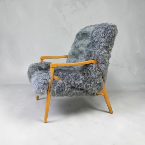 Armchair chair art deco - deco, grey