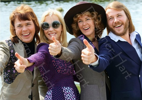 Abba thumbs print poster - up, print/poster