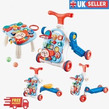 Baby Walker 5 in 1, Sit to Stand, Activity Centre Learning to Walk, Push Walkers
