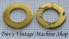 1/2 solid brass imperial washers - 15/16in OD, 1/16in or 3/32in thick - Qty 2-10