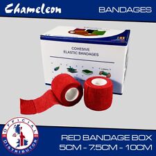 Red Cohesive Elastic Bandage