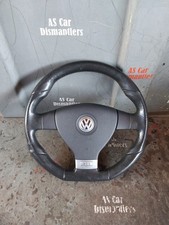 Volkswagen Golf Mk5 GTi Flat Bottomed Leather Steering Wheel - WR/S3 #1