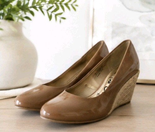 Womens 37 tan patent - uk,