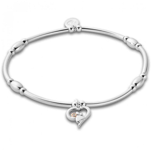 Clogau silver paw - silver, heart