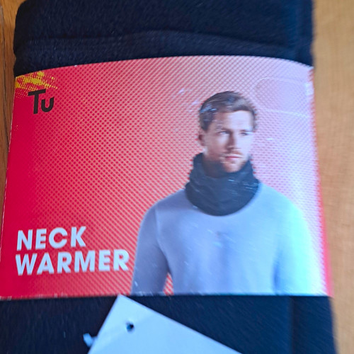 Men black fleece neck - men's,