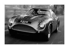 Aston Martin 1 DB4 GT Zagato A4 reproduction car poster with choice of frame