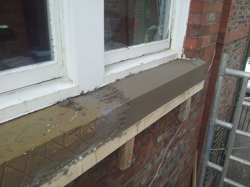 Stone window cills - , concrete