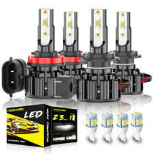 For BMW X5 F15 2014-18 H7 H11 Super White Xenon LED Low/Fog Beam Headlight Bulbs