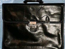 Original Italian Made The Bridge Leather Briefcase With Key