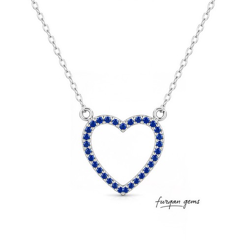 Natural blue sapphire heart - natural,