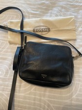 Fossil small crossbody handbag. Black.