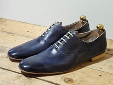 FRENCH CONNECTION BALLAST MENS NAVY BLUE OXFORD LEATHER SHOES SIZE UK 12 EU 46