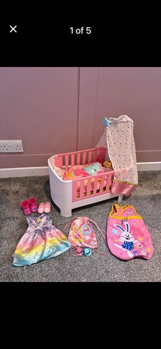 Baby born cot with - born, doll
