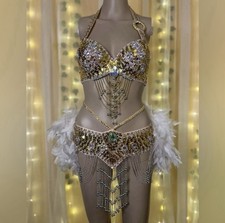 White & Gold Showgirl