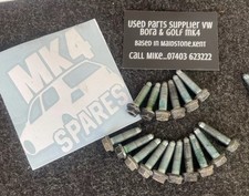 2 Genuine Engine Oil Sump Bolts Vw Golf Bora N90735604 Gti Tdi V5 V6 Fabia Polo