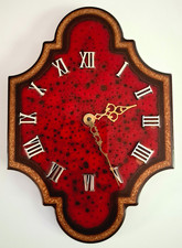 VINTAGE ORNATE 1950/60S QUARTZ CERAMIC WALL CLOCK.