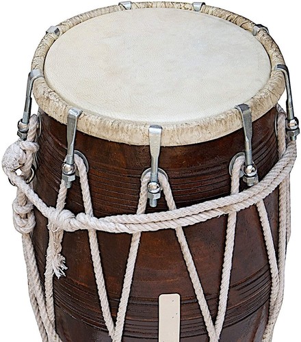 Wood dholak handmade indian - dholak,