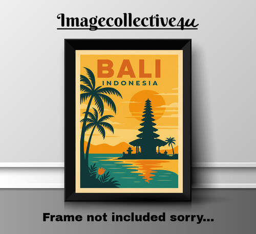 Bali retro quote - retro, print