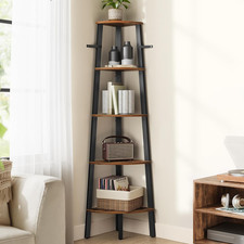 5 TIER LADDER SHELF WOOD