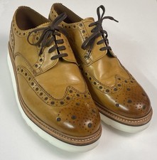 Grenson Archie Brogue Extralight Leather Shoes UK 9