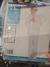 Angel Child Christmas Nativity Fancy Dress Costume WITH HALOS AGE 6-8YEARS (55)