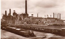 Frodingham Steel Works Scunthorpe unused RP old pc 1935 Valentines