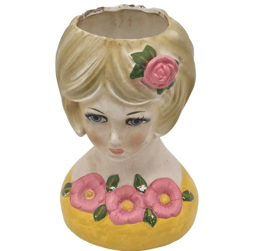 Vintage japan blonde lady - lady, head