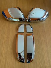 CHROME WING MIRROR SIDE VENT COVERS FITS JAGUAR XF 2009-2011 MODELS SHARK