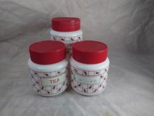 3 X Vintage Retro Kitchen Storage Jars
