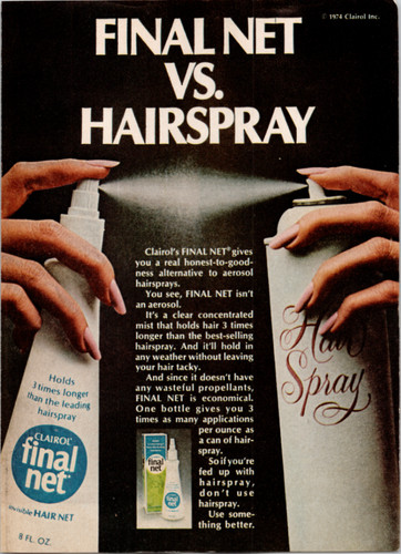 Clairol final net hairspray - final,
