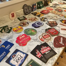 Vintage beer mats coaster - x,