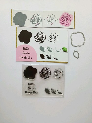 Altenew layered rose stamp - layered,