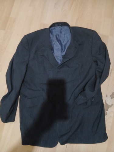 Men black pinstripe - black,